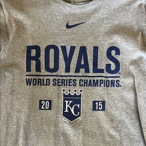 Nike Gray KC Royals World Series Champions Tee 2015